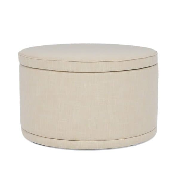Mae Storage Ottoman, large, in linen